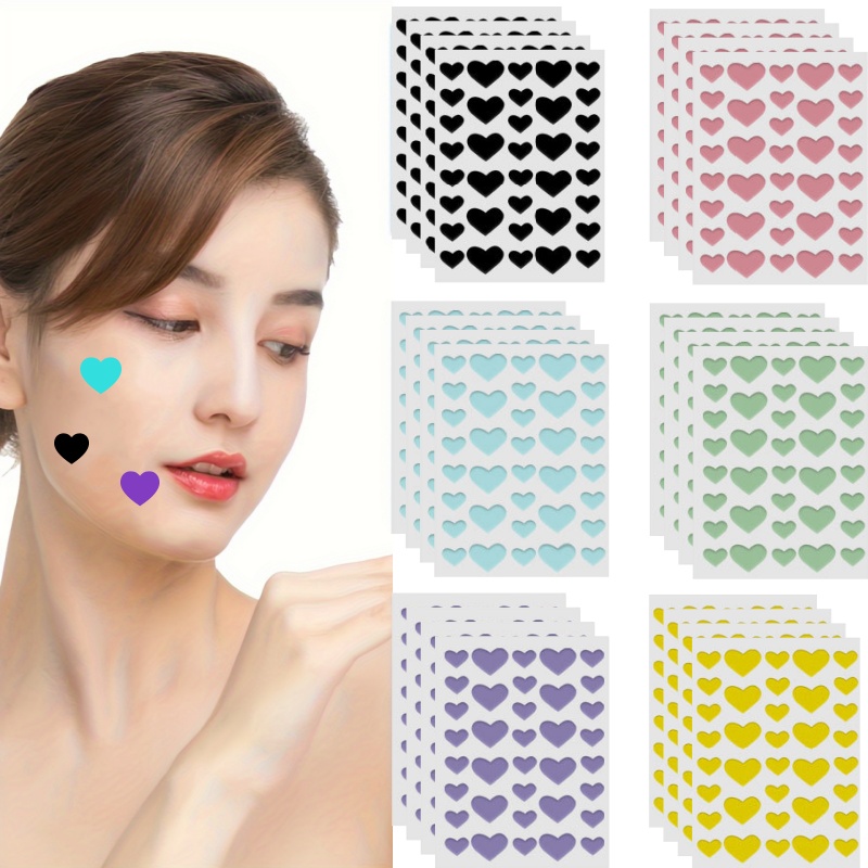 864PCS Cute Heart Shape Pimple - Skincare Acne 评论和价格